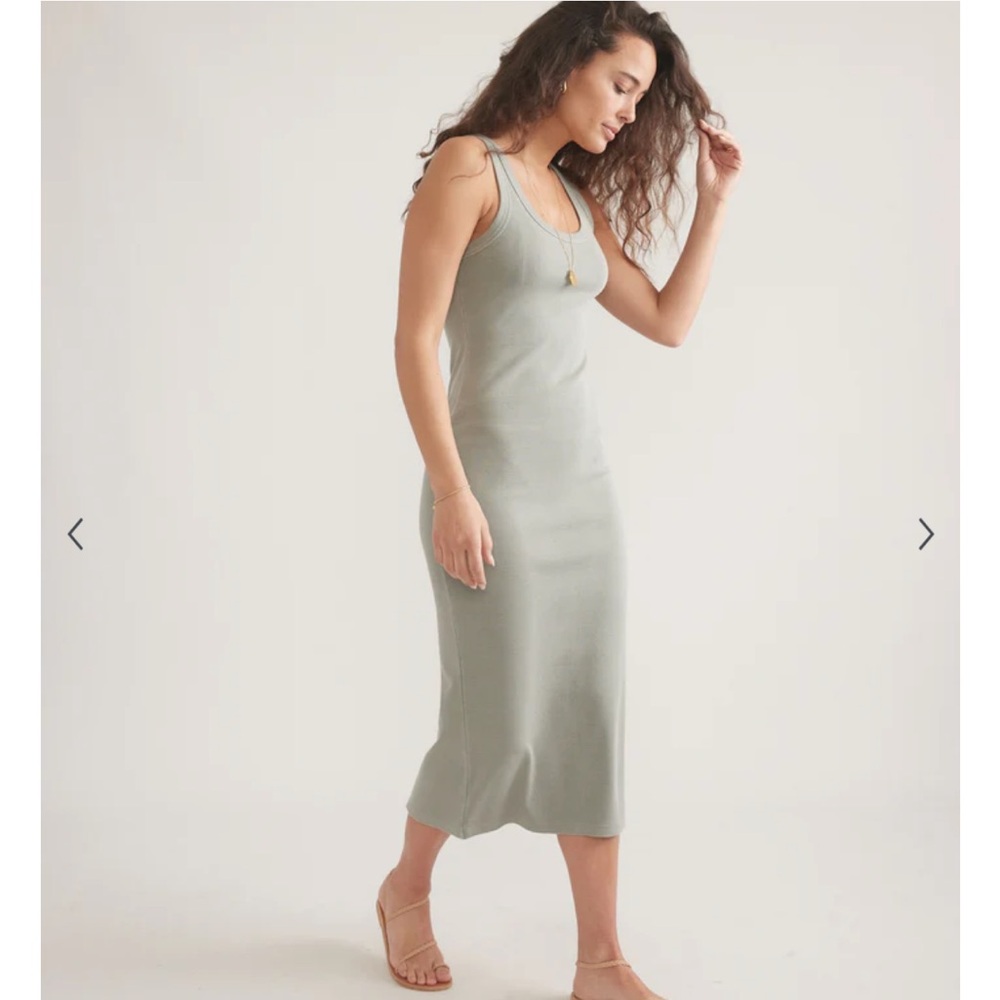 Marine Layer Faded Olive Lexi Rib Sun-In Dress